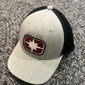 Gray and Black Star Logo Cap